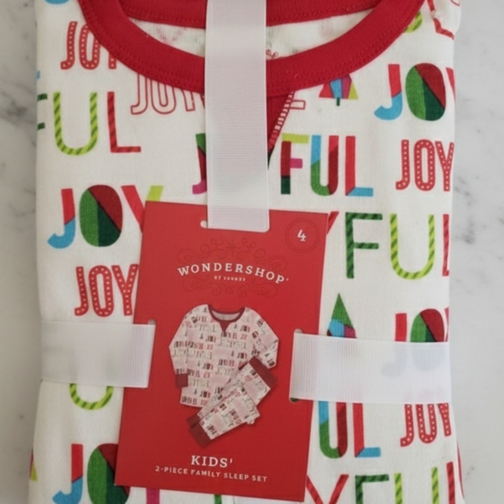Wondershop Kids' Joyful Pajama Set - Red, Green, Blue - Picture 1 of 1